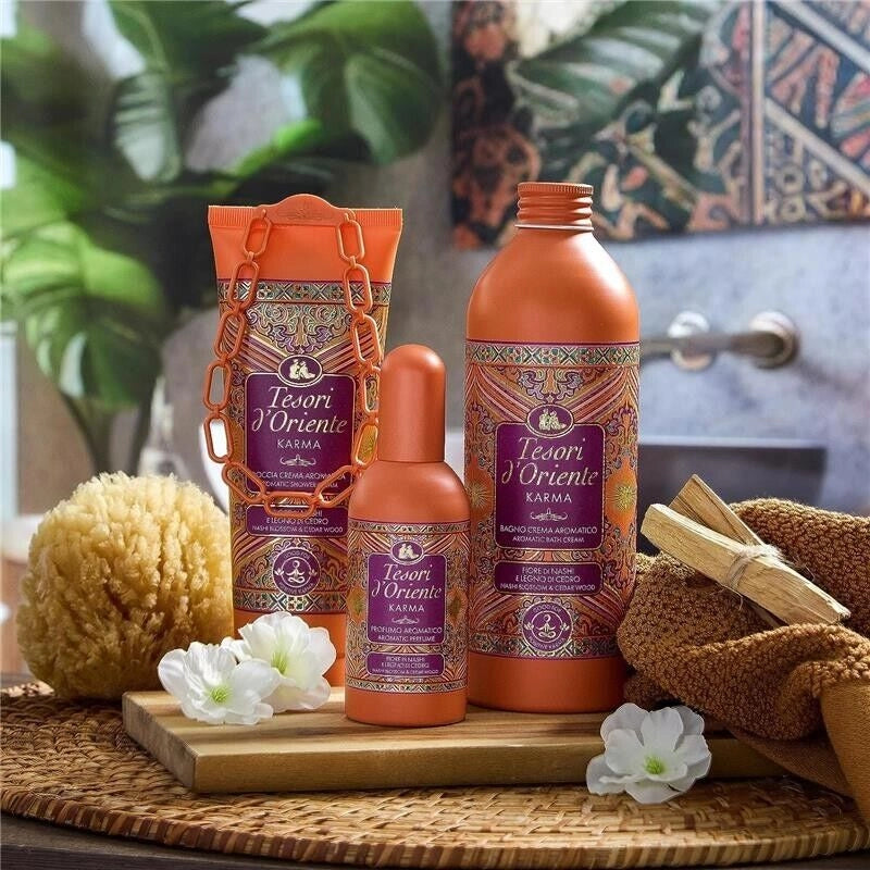 TESORI D'ORIENTE KARMA BAGNO CREMA AROMATICO FIORE DI NASHI E LEGNO 500 ML