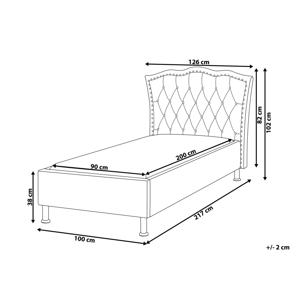 Letto singolo Rosa Pastello Velluto imbottito Telaio con decorazione rete a doghe Bottoni di cristallo Poggiatesta Camera da letto Moderna Glam