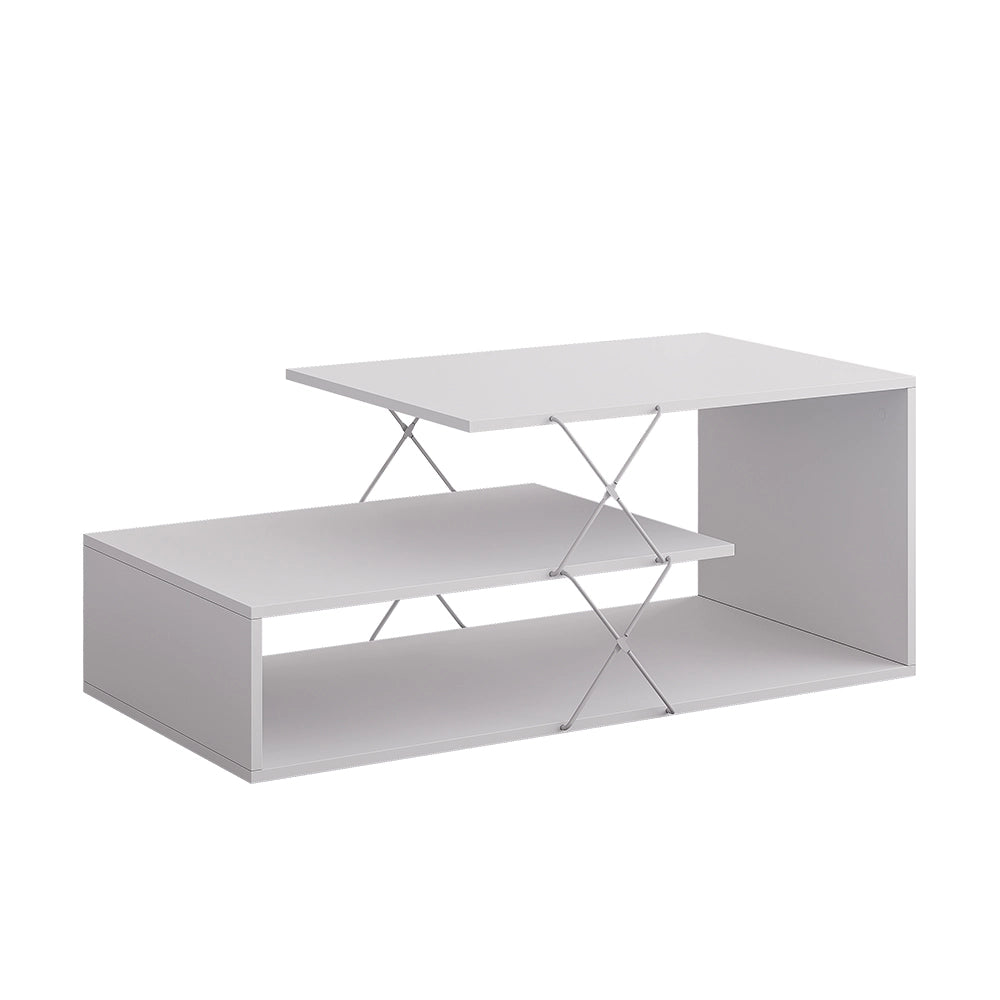 Vicco Tavolino da salotto Bianco 100 x 50 cm