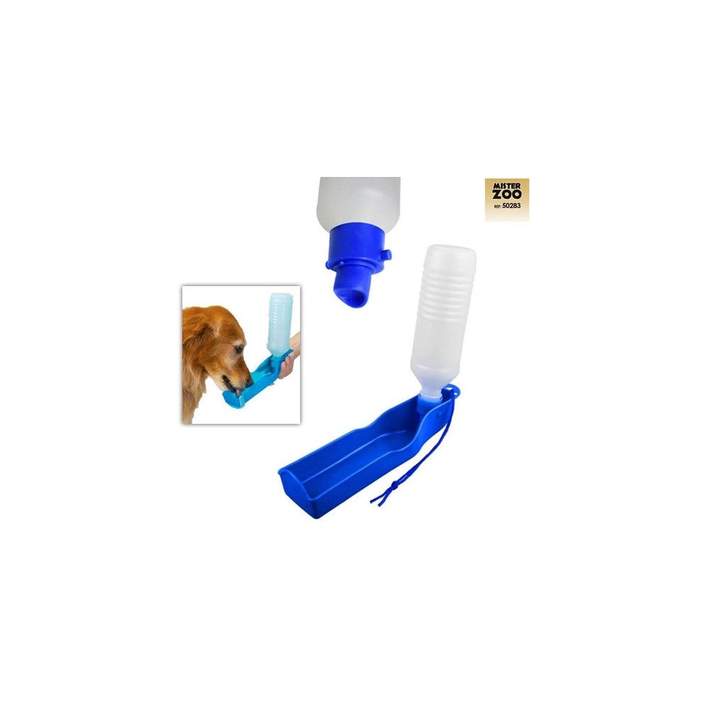Trade Shop - Abbeveratoio Portatile 300 Ml Cani E Gatti Borraccia Richiudibile Colorata -