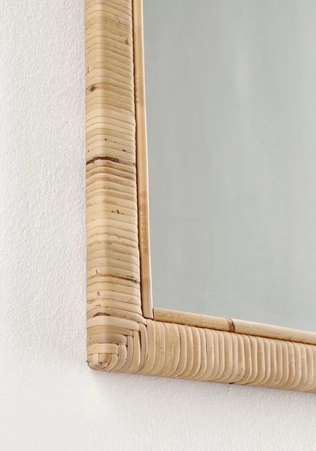 Specchio Arco Legno Marrone Rustico da Parete 50x70 - EDWARDS