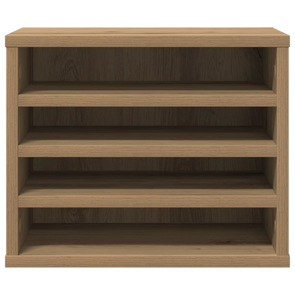 Organizer per Scrivania Rovere Artigianale 36x26x29.5 cm Legno Compensato