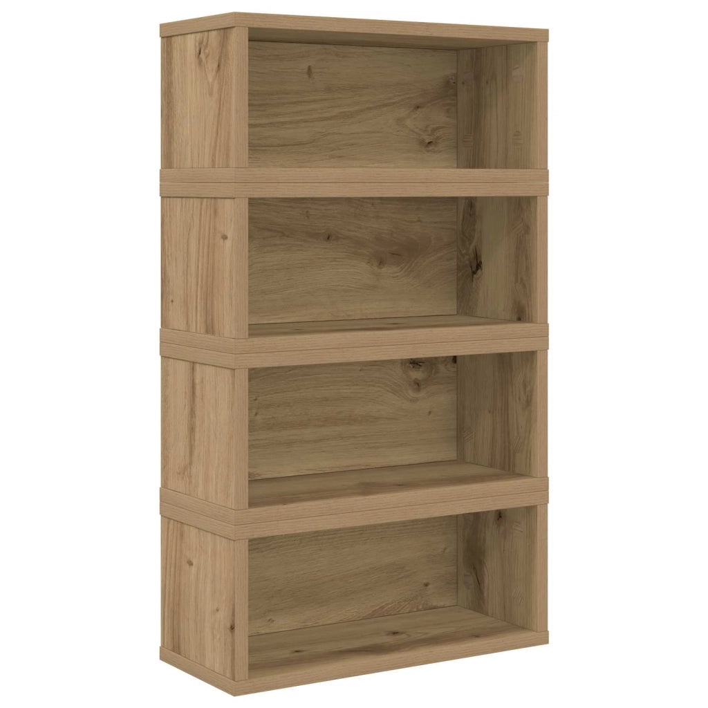 Rack per Stoccaggio CD 4 pz Rovere Artigianale 40 x 17 x 17 cm 8012729
