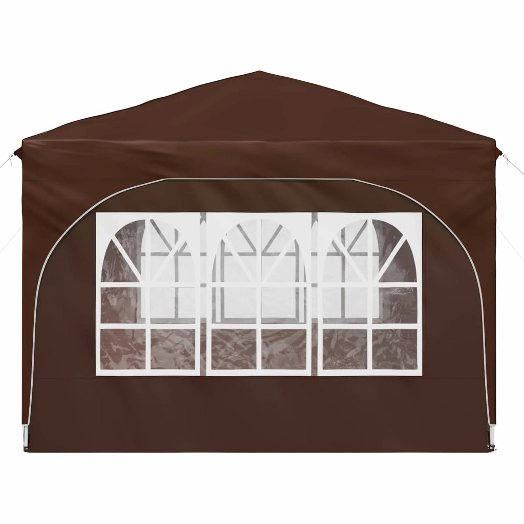 Tenda per feste a pop-up 290 x 290 x 245 cm Marrone