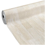 Pavimento Pvc Rivestimento Rotolo Vinile 100x100 cm Design Legno Chiaro Beige Bianco Dis_C