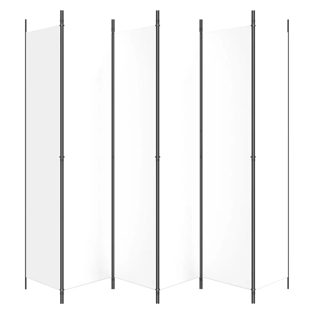 Divisorio a 4 Pannelli Bianco 300x220 cm Tessuto 350206