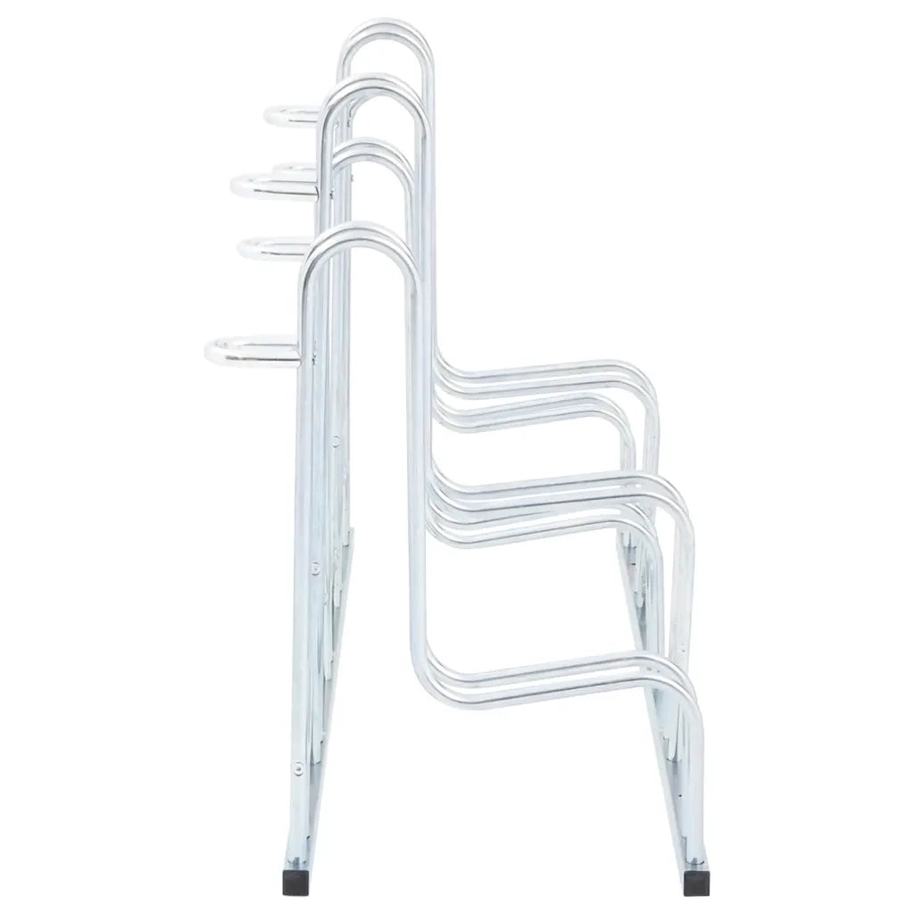 Supporto per 5 Bici da Pavimento Autoportante Acciaio Zincato 4005571
