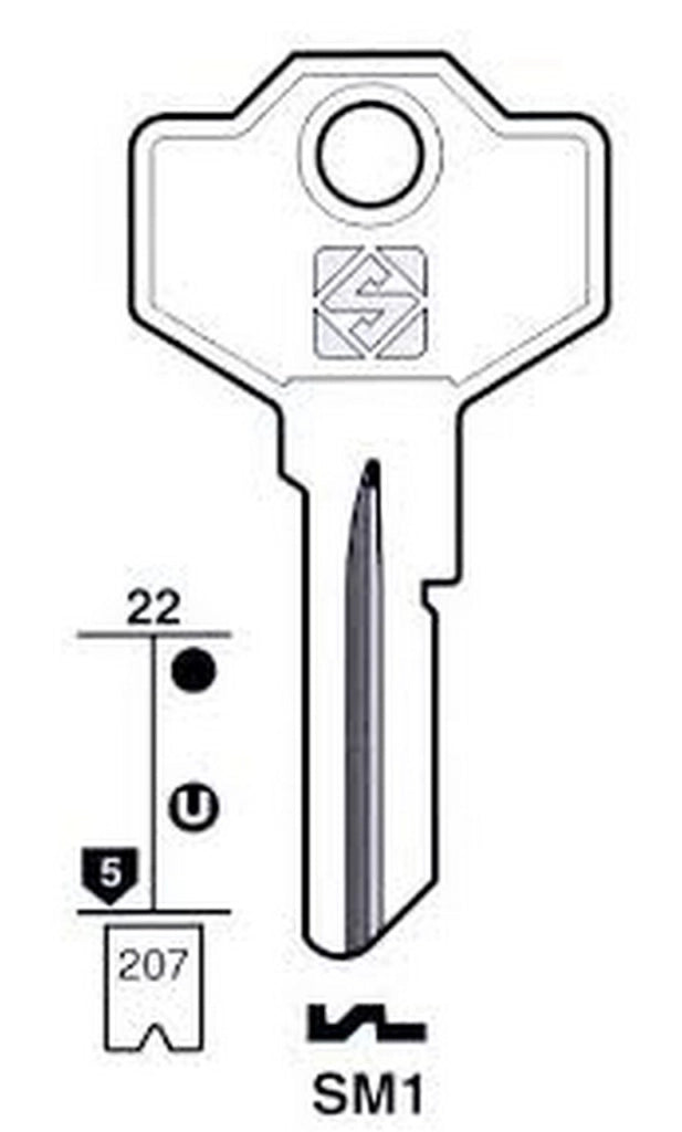 CHIAVI PZ10 GIUSSANI SM1 MARCA GENERICO