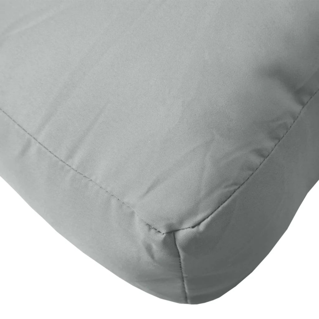 Cuscini per Pallet 3 pz Grigio Chiaro MÃ©lange in Tessuto