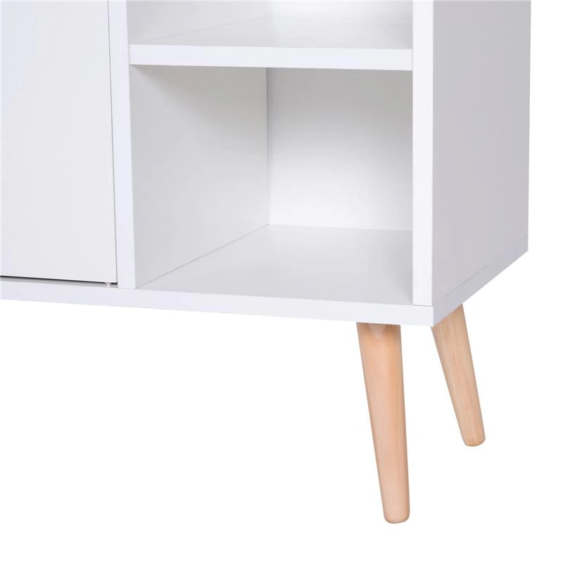 MOBILETTO CON PIEDINI 80 X 29.5 X 96 CM IN LEGNO DI PINO BIANCO