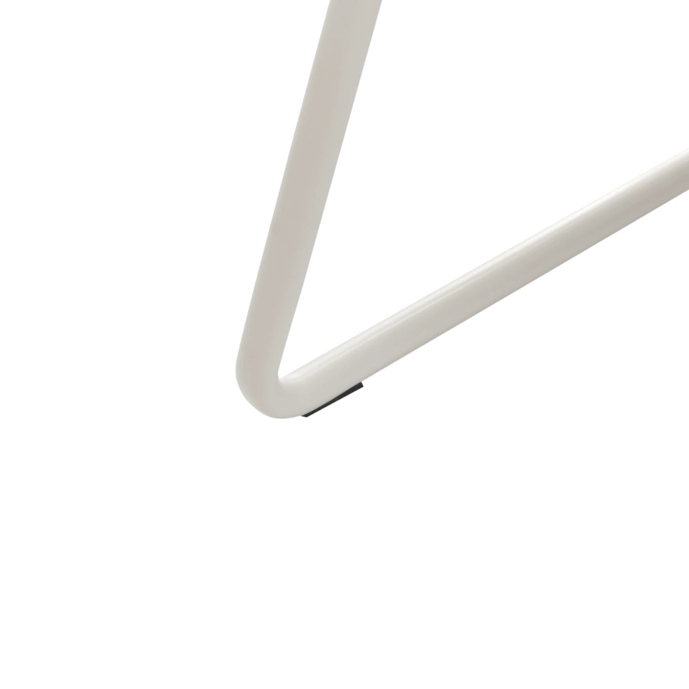 Set di 2 poltrone in tessuto bianco sporco con gambe in metallo senza braccioli Soggiorno moderno