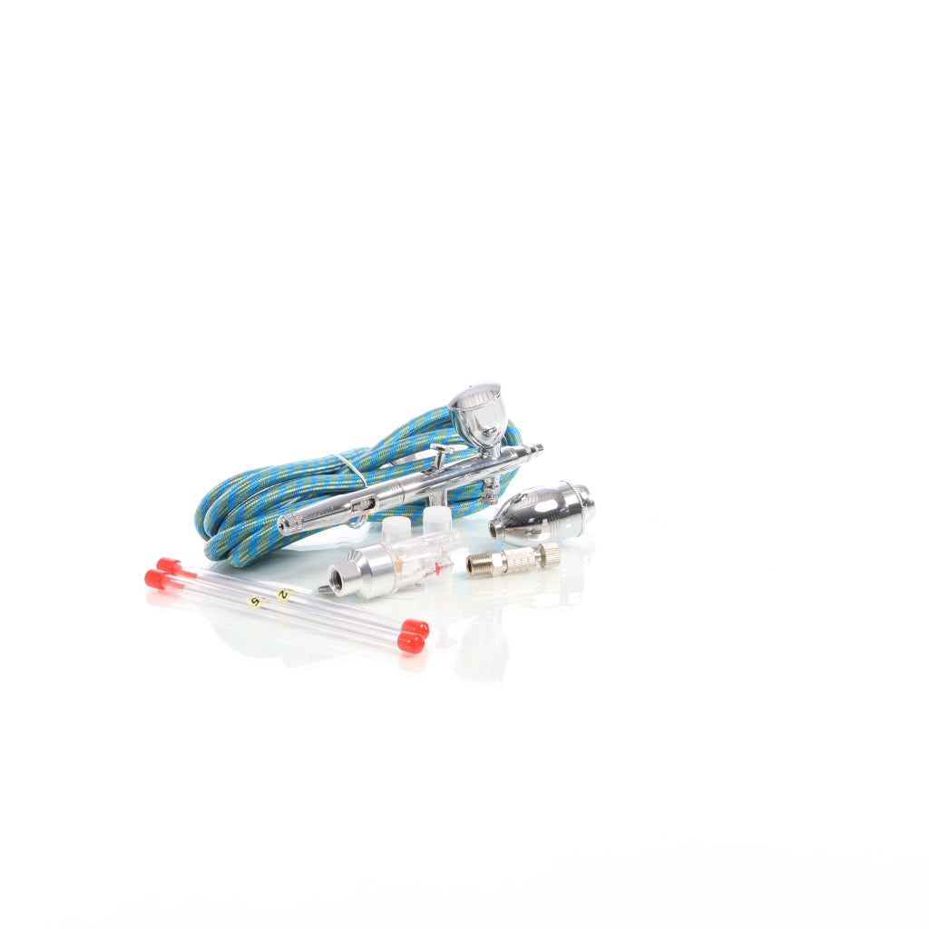 Aerografo doppia azione mod.186K, serbatoi 2, 5, 13ml, ugelli 0,2 0,5 mm, Filtro Aeropenna aerografia