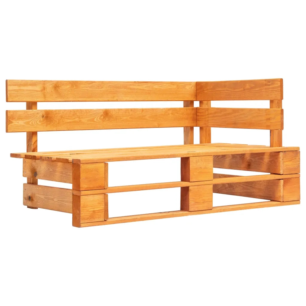 Divano a 2 Posti su Pallet con Cuscini Pino Impregnato Ambra 3066663