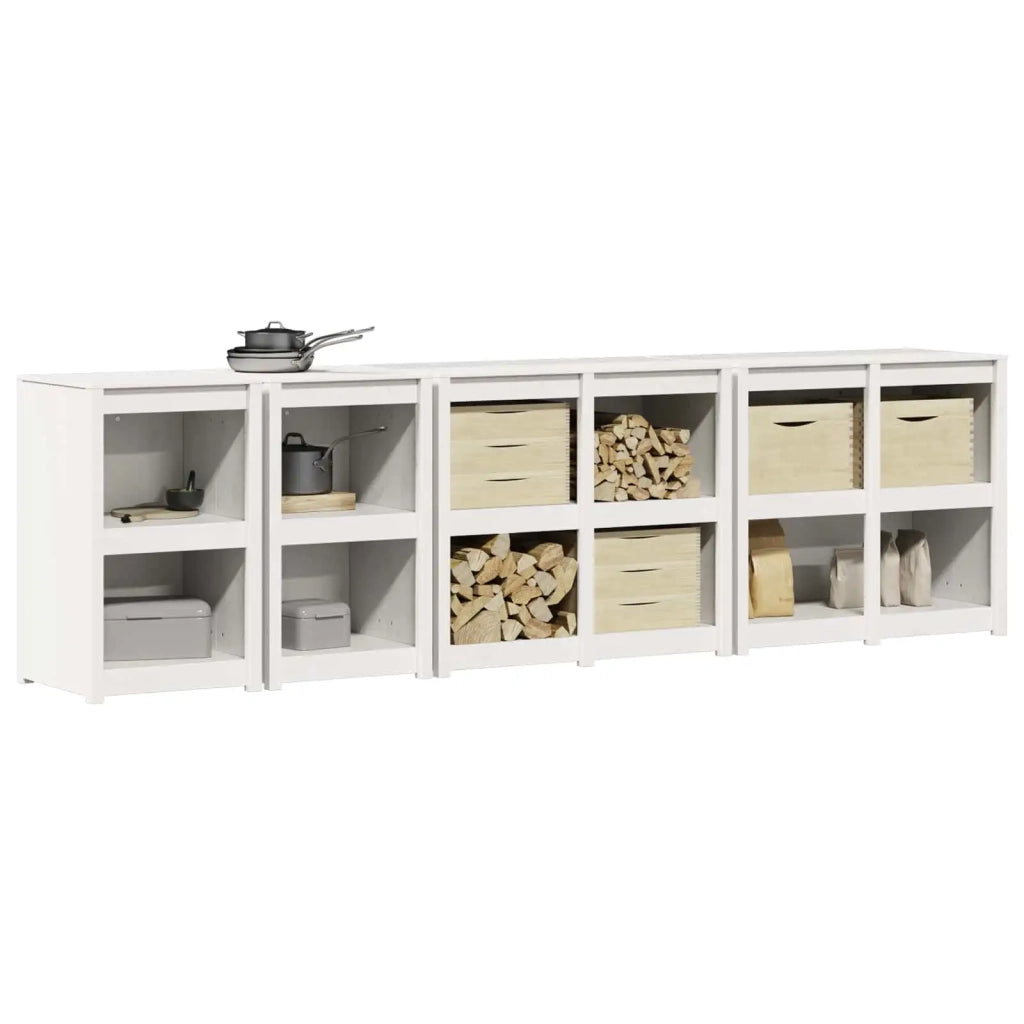 Mobile da cucina da esterno MEPPEL 4 pz Bianco 3443810