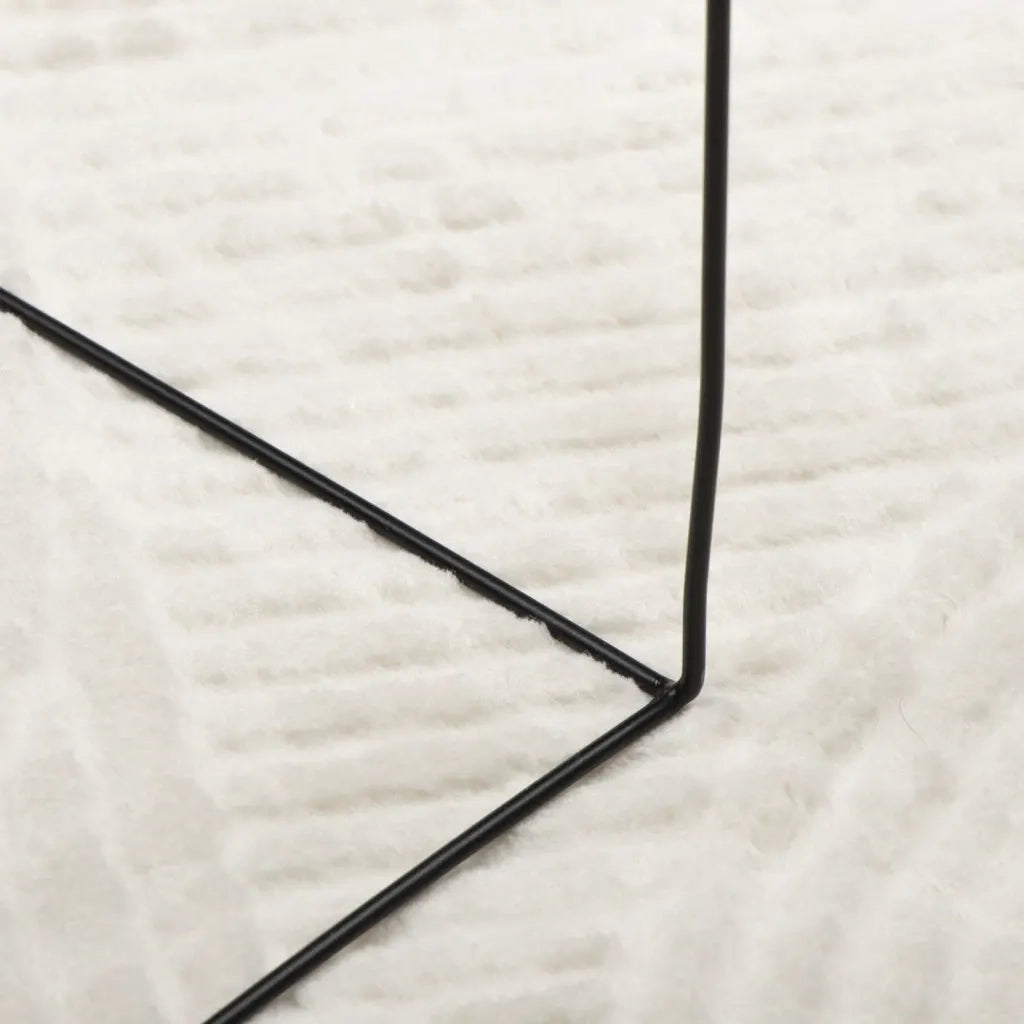 Tappeto IZA a Pelo Corto con Aspetto Scandinavo Crema Ø 120 cm 375447