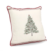 Cuscino Natalizio Bianco con Albero di Natale 45x45 Bizzotto