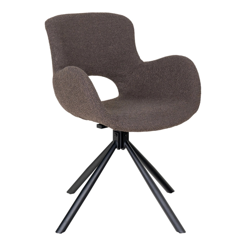 Set di 2 Sedie Amorim, Marrone, Tessuto, 58x59x82,5 cm