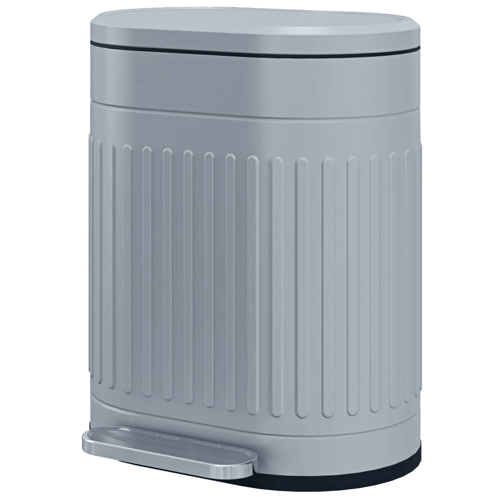 Cestino 20L con Coperchio a Pedale e Contenitore Interno Estraibile ¨C Zephmum ¨C 36.5x31.2x45 cm, Grigio