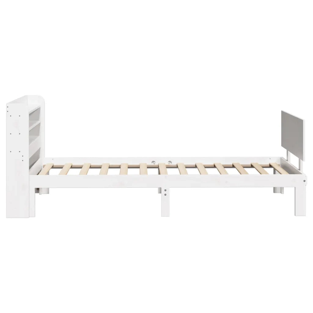 Giroletto con Testiera senza Materasso Bianco 90x200 cm
