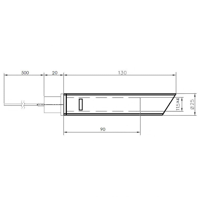 14701085  Kit resistenza accensione ai cristalli di quarzo con tubo convogliatore d'aria.