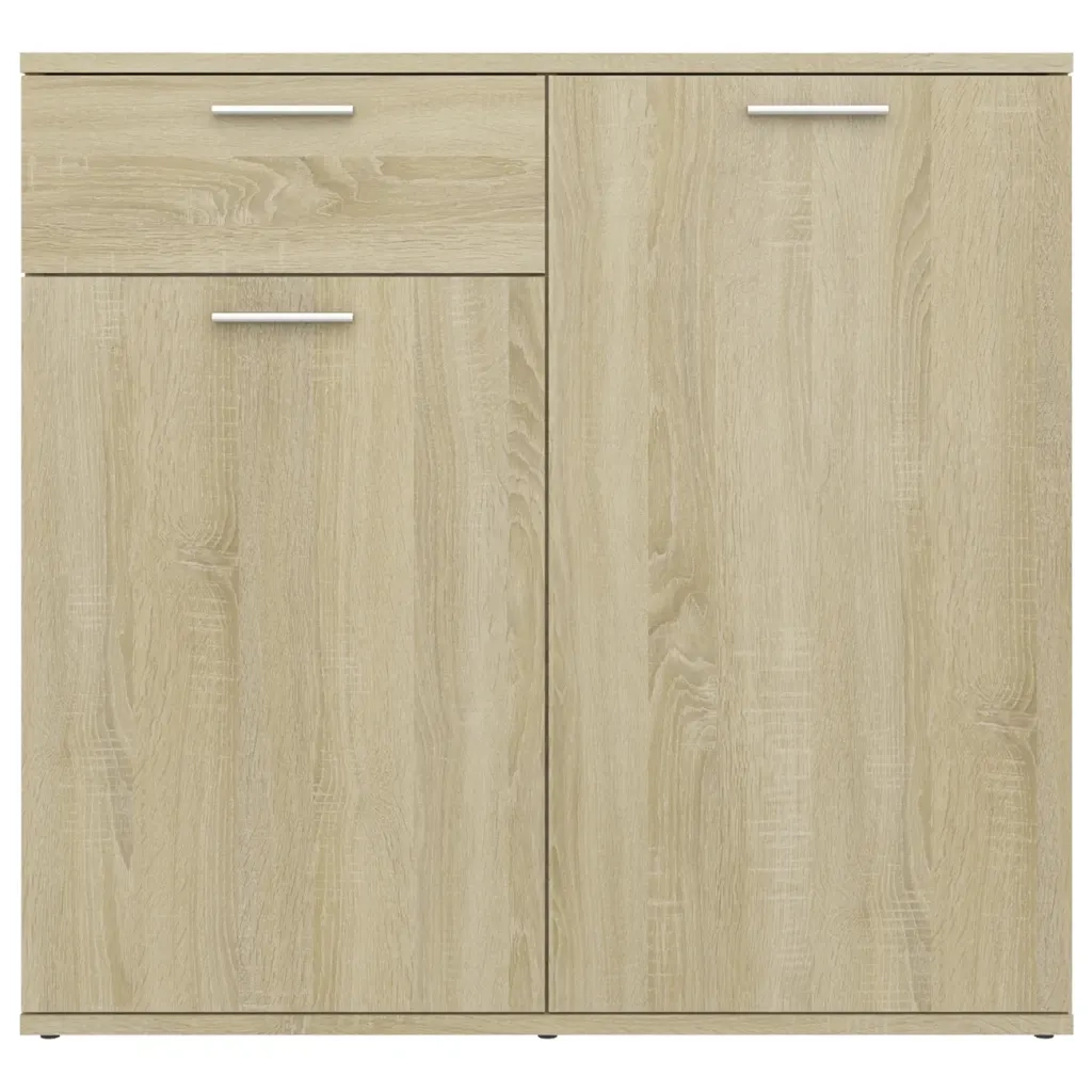 Credenza Rovere Sonoma 80x36x75 cm in Legno Multistrato 805773