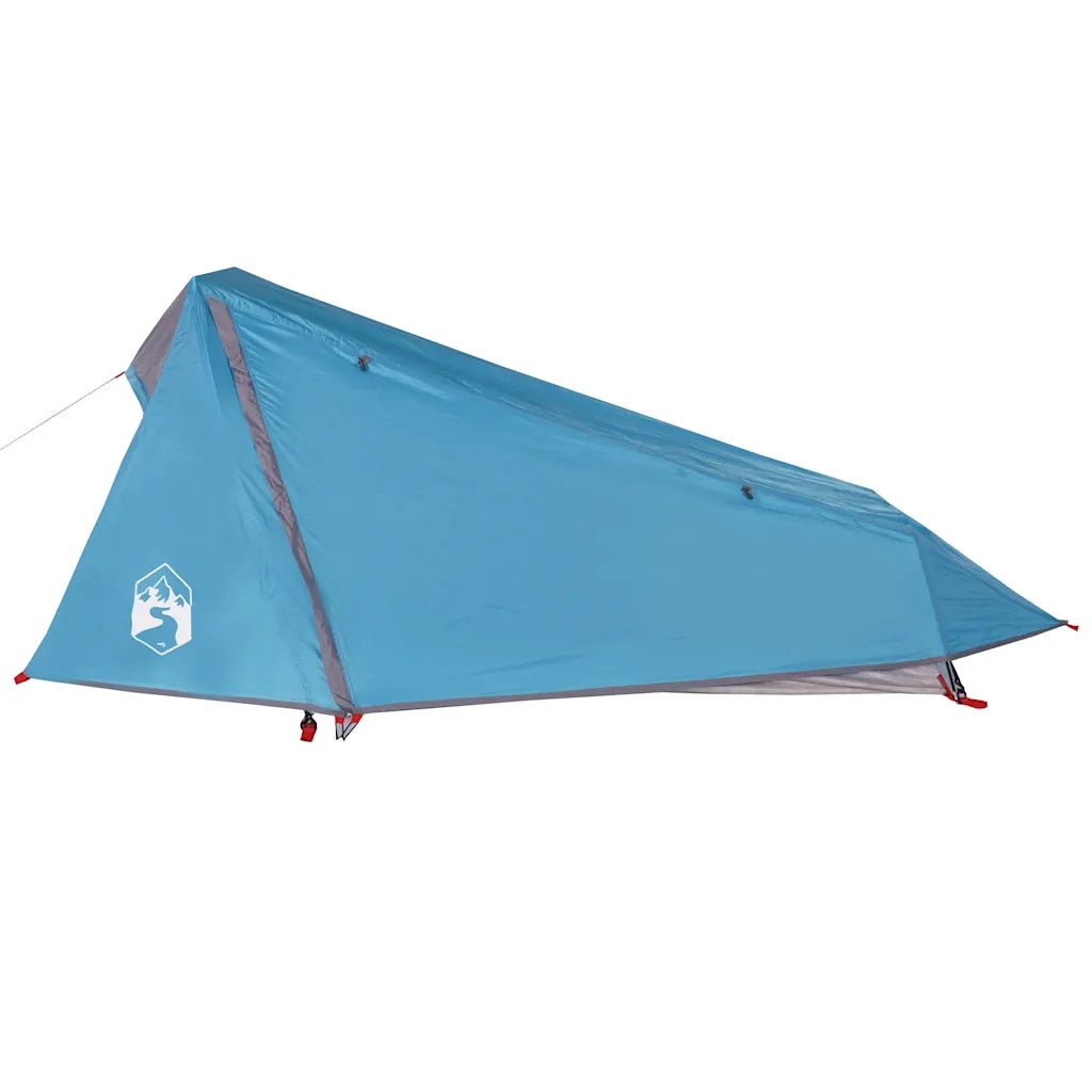 Tenda da Campeggio a Tunnel per 1 Persona-Tenda per Escursionismo Blu Impermeabile