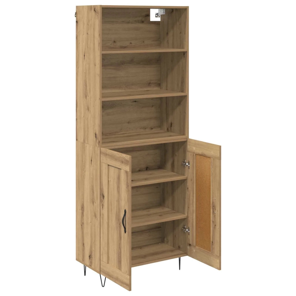 Credenza-Buffet-Armadio da cucina Rovere artigianale 69,5 x 34 x 180 cm 618301