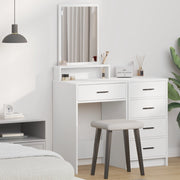 Tavolo da Trucco  con Cassetti Bianco 50x41x140 cm