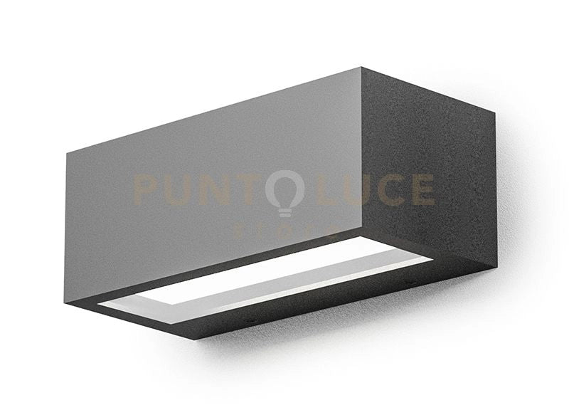 GES970- APPLIQUE LED GRIGIO ANTRACITE 4000K 600LM 15W IP65 21,5CM