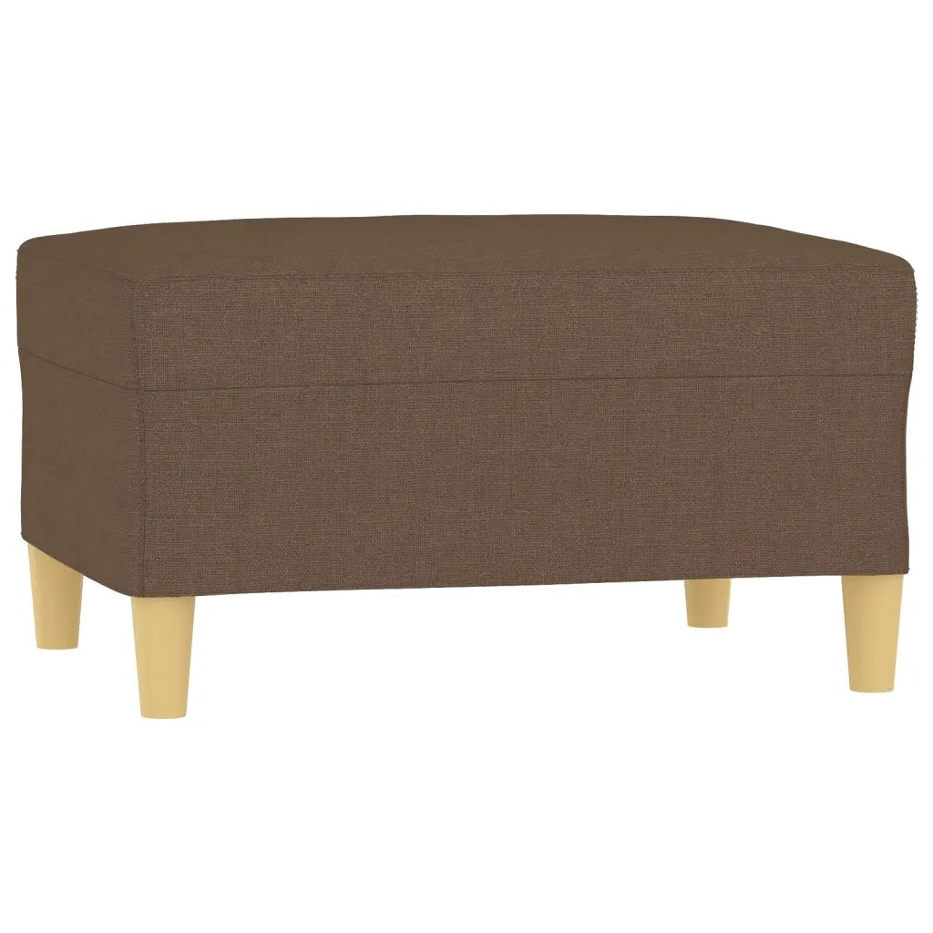 Poggiapiedi Marrone 70x55x41 cm in Tessuto 349274