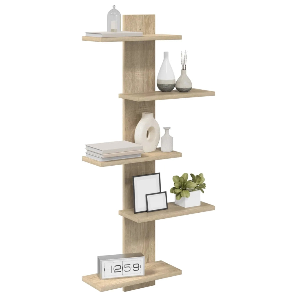 Mensola a muro flottante Rovere Sonoma 48,5 x 15 x 101 cm 8012198