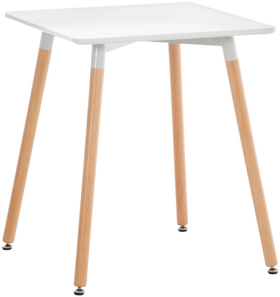Tavolo Quadrato da Cucina Viborg bianco,60 cm