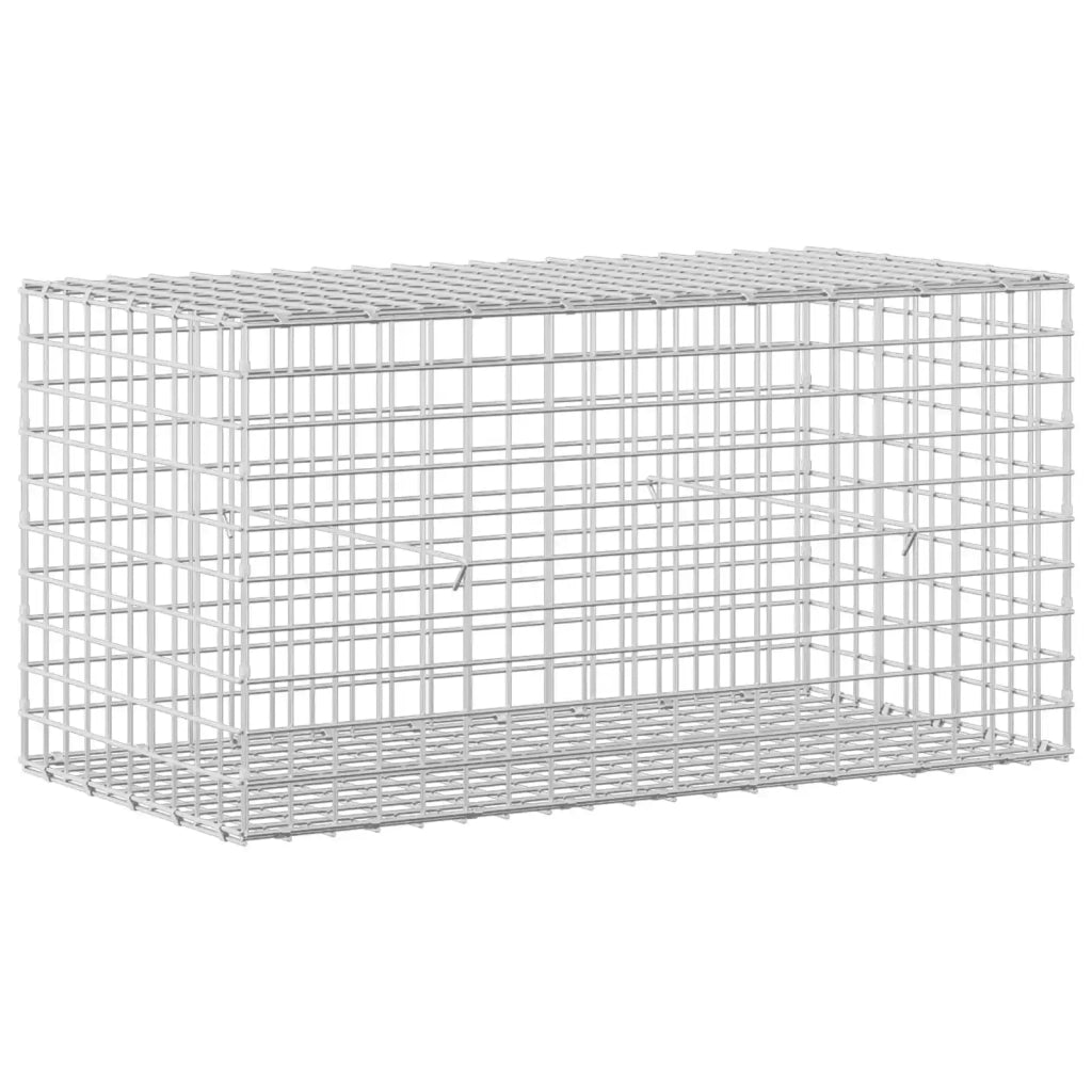 Gabione con filo da 5 mm e rete da 5x5 cm 100x50x50 cm 3464228