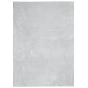 Tappeto del soggiorno | Tappeto a Pelo Corto HUARTE Morbido e Lavabile Grigio 160x230cm