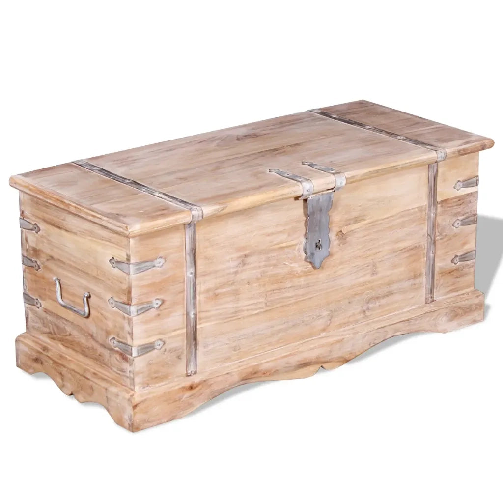Cassapanca-Baule-Armadietto contenitore in Legno Acacia