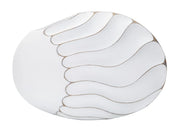 Vaso Elegante in Resina Lines 41x12x27 cm