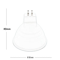 Faretto LED RGB 3000K GU5.3 6W lampada dimmerabile 12V attacco MR16 LED RGBW telecomando IR cromoterapia luce colorata