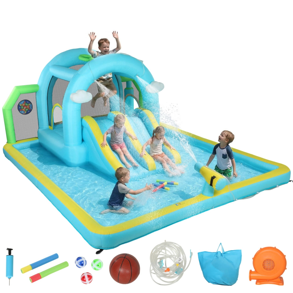 Castello gonfiabile acquatico 7 in 1 ¨C zephmum ¨C 426x360x198 cm