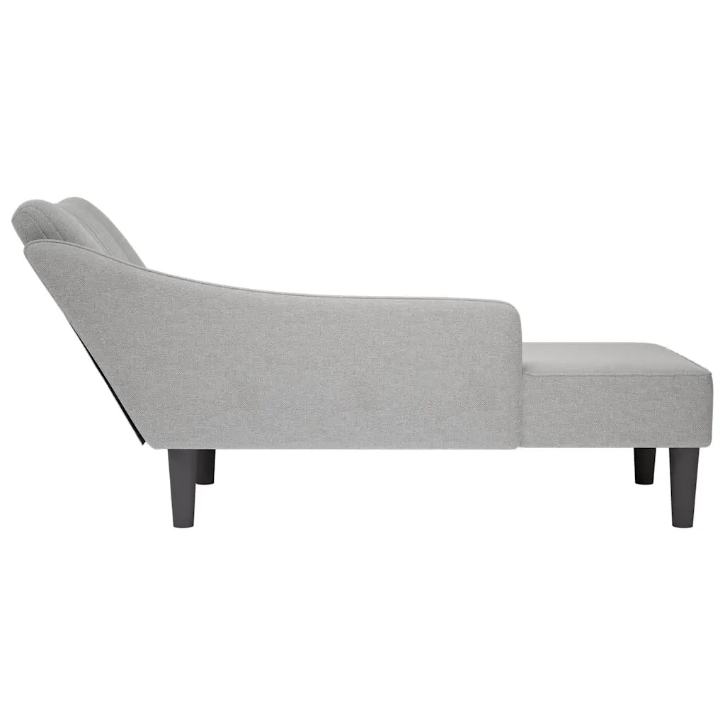 Sdraio con Bracciolo Destro in Tessuto Grigio Nuvola CFW4403296