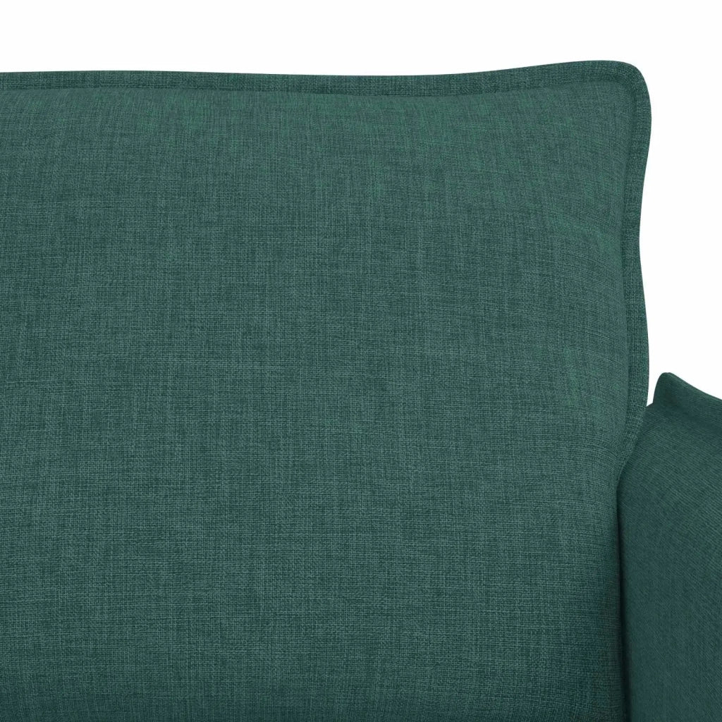 Divano 2 pcs Verde Scuro 196 x 82 x 85 cm Tessuto