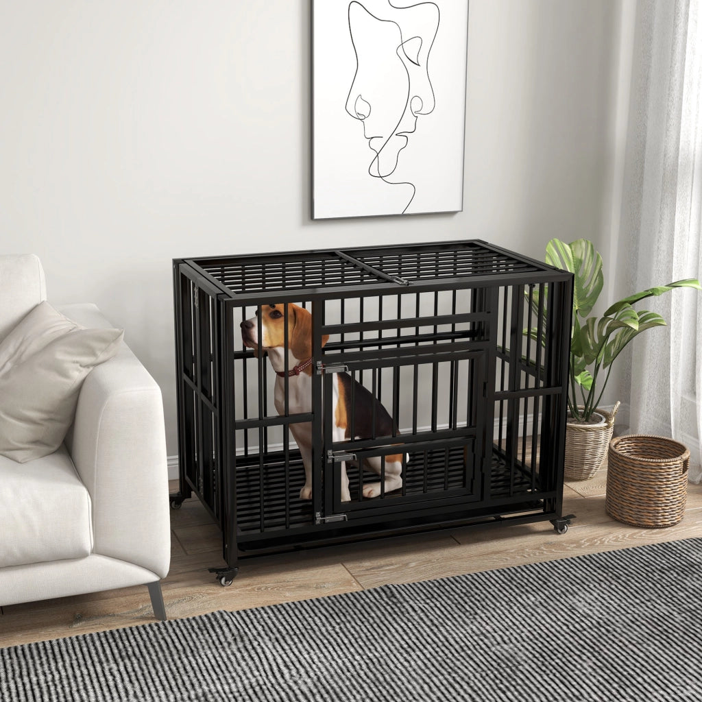 Gabbia per cani ¨C Minimal ¨C 94x58x78 cm, nero