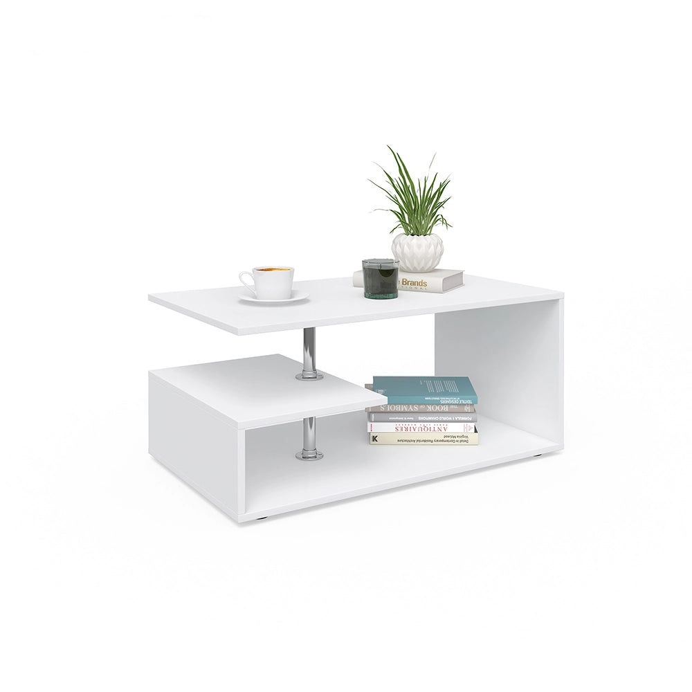 Vicco Tavolino da salotto Bianco 91 x 52,6 cm