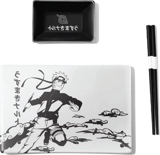 Set di Cucina Sushi a 3 pezzi in Ceramica con Tema Giapponese | Set di Cucina