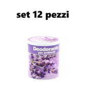 Trade Shop - Set 12 Deodoranti Barattolo Profumo Ambiente Assorbi Odori Fragranza Lavanda -