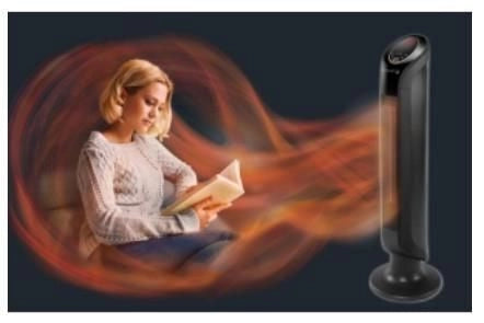 Rowenta SO9420 stufetta elettrica Interno Nero 2400 W Riscaldatore ambiente elettrico con ventilatore