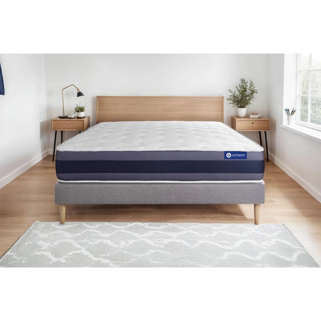 Kit rete e materasso Actilatex morpho 130x200cm - Spessore : 24cm - Lattice e memory foam - Bilanciato -