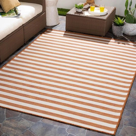 Tappeto Moderno Area Indoor/Outdoor - Tappeto di Patio per Giardino - Tappeto Bordo per Esterni Facile da Pulire - Grandi Tappeti per Pavimenti 80x150cm