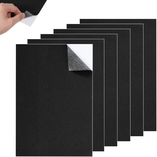 Tavole di schiuma - Autoadesiva - Ideali per DIY - Nero - Protezione per mobili - Perfetti per progetti creativi