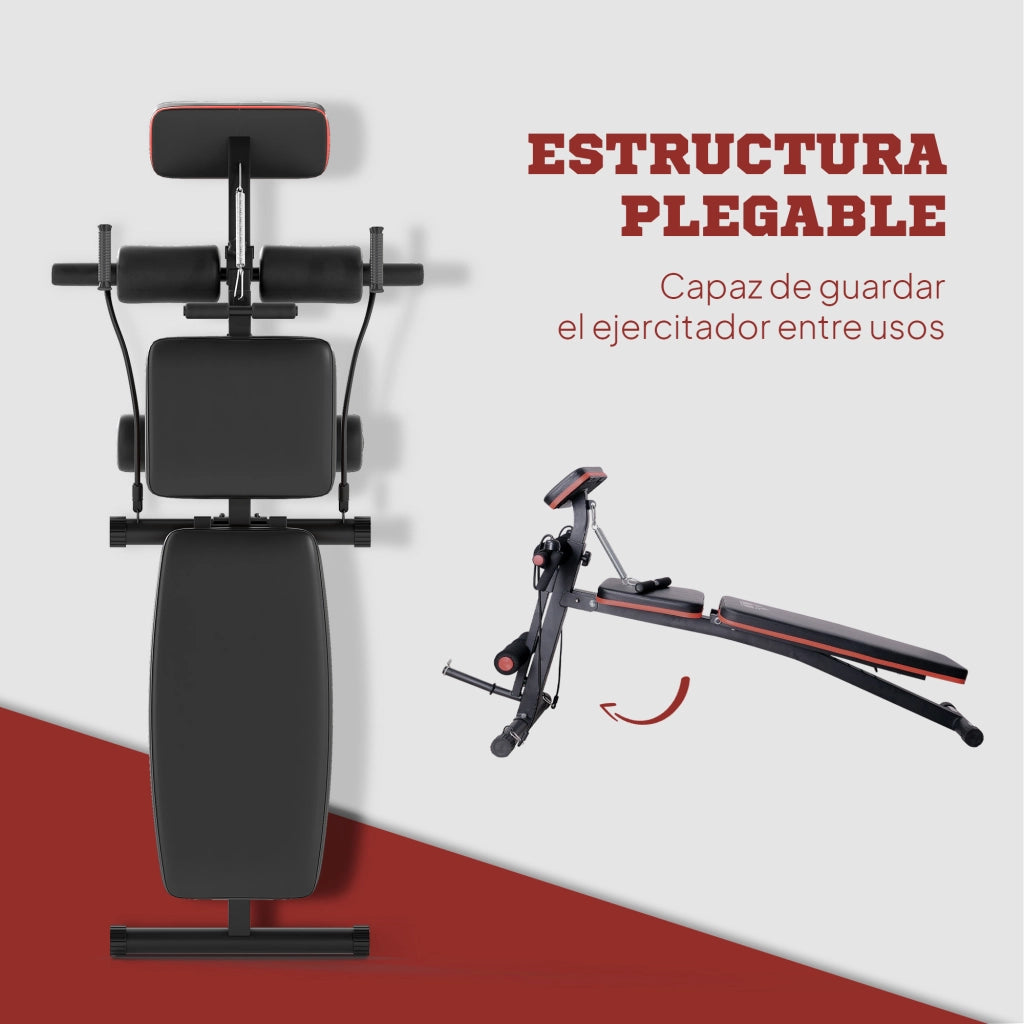 Panca Pieghevole per Palestra ¨C Minimal ¨C Rosso