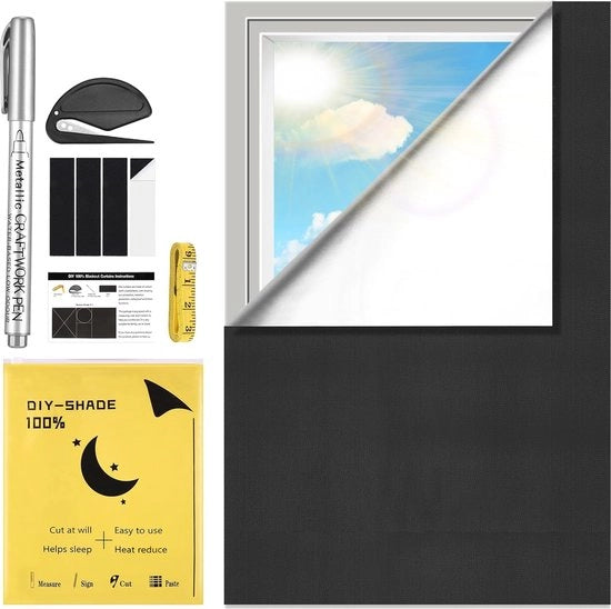 Rollone di oscuramento 350 x 145 cm - Soluzione trasportabile e regolabile per ambienti bui